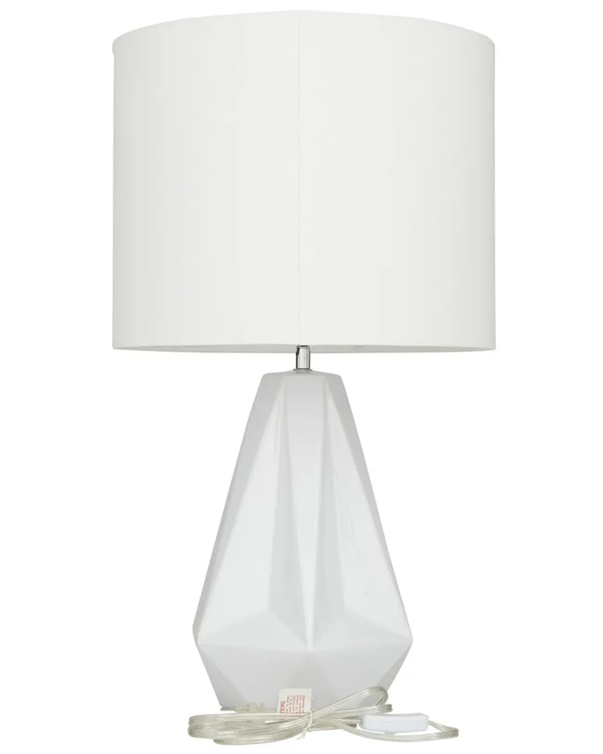 Ceramic Table Lamp - White, Stoneware