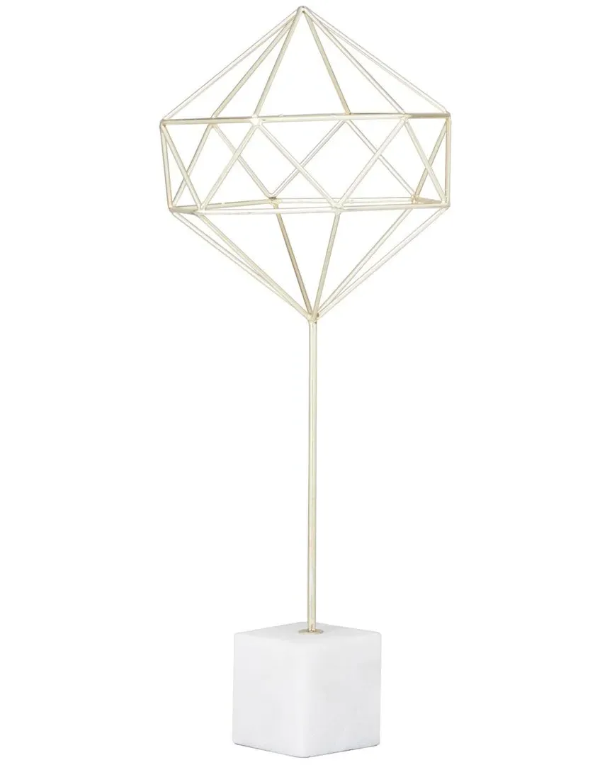 CosmoLiving Tabletop Decor - Gold, Marble image