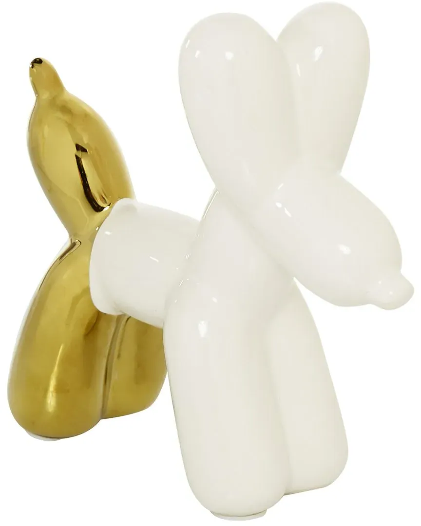 Dog Ceramic Sculpture - White image