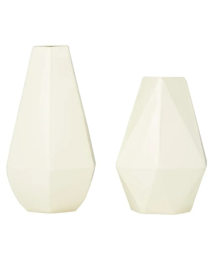 Set of 2 Vases - Cream, Iron image