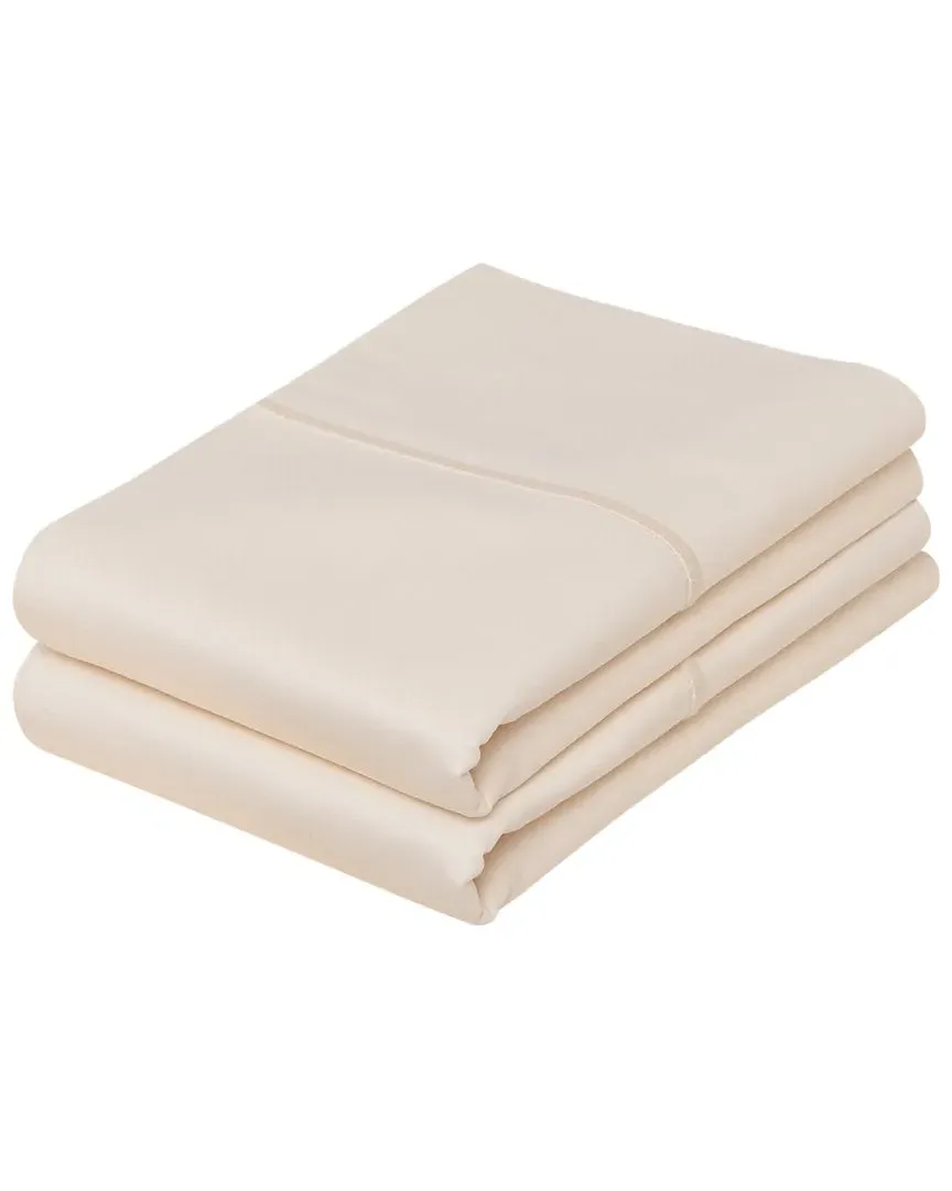 1000 Thread Count Pima Cotton Pillowcase Pair - Ivory