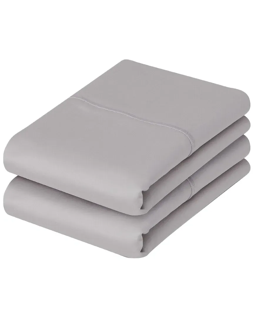 1000 Thread Count Pima Cotton Pillowcase Pair - Silver