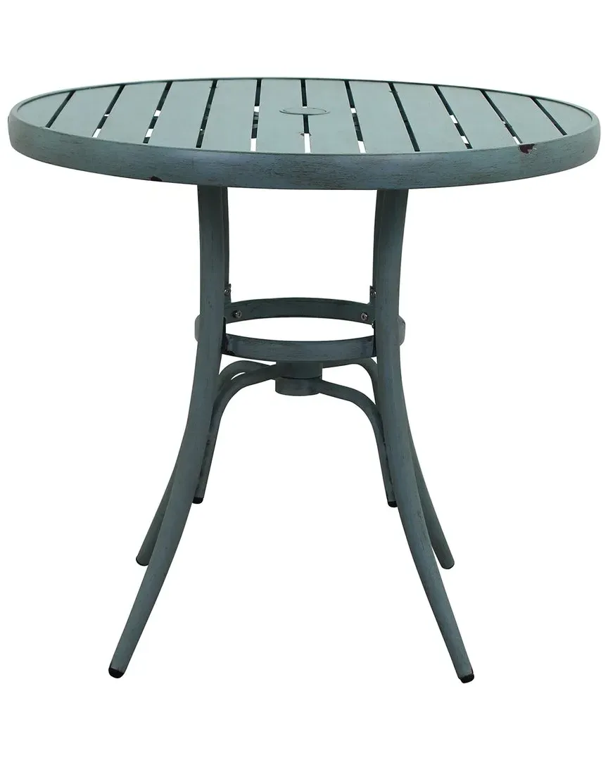 Brookwood Round Bistro Table - French Country Blue, Aluminum image