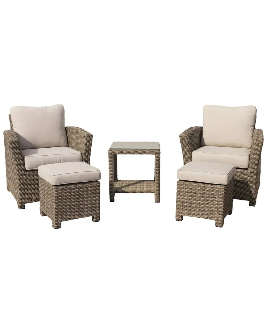 Capri 5-Piece Outdoor Chat Set - Oyster image