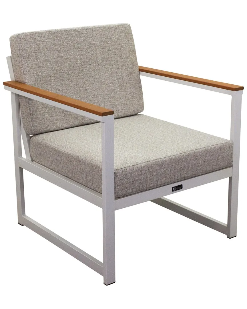 Catalina Club Chair - White, Steel image