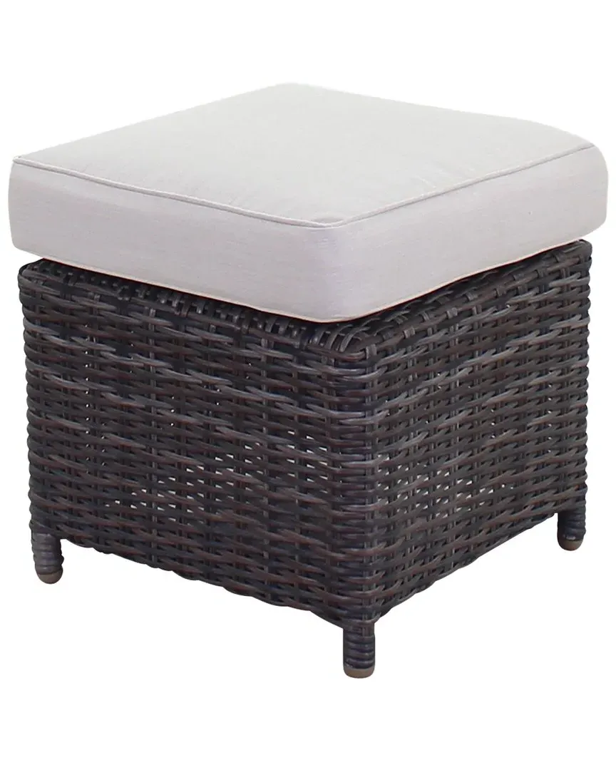 Chelshire Ottoman - Silver image
