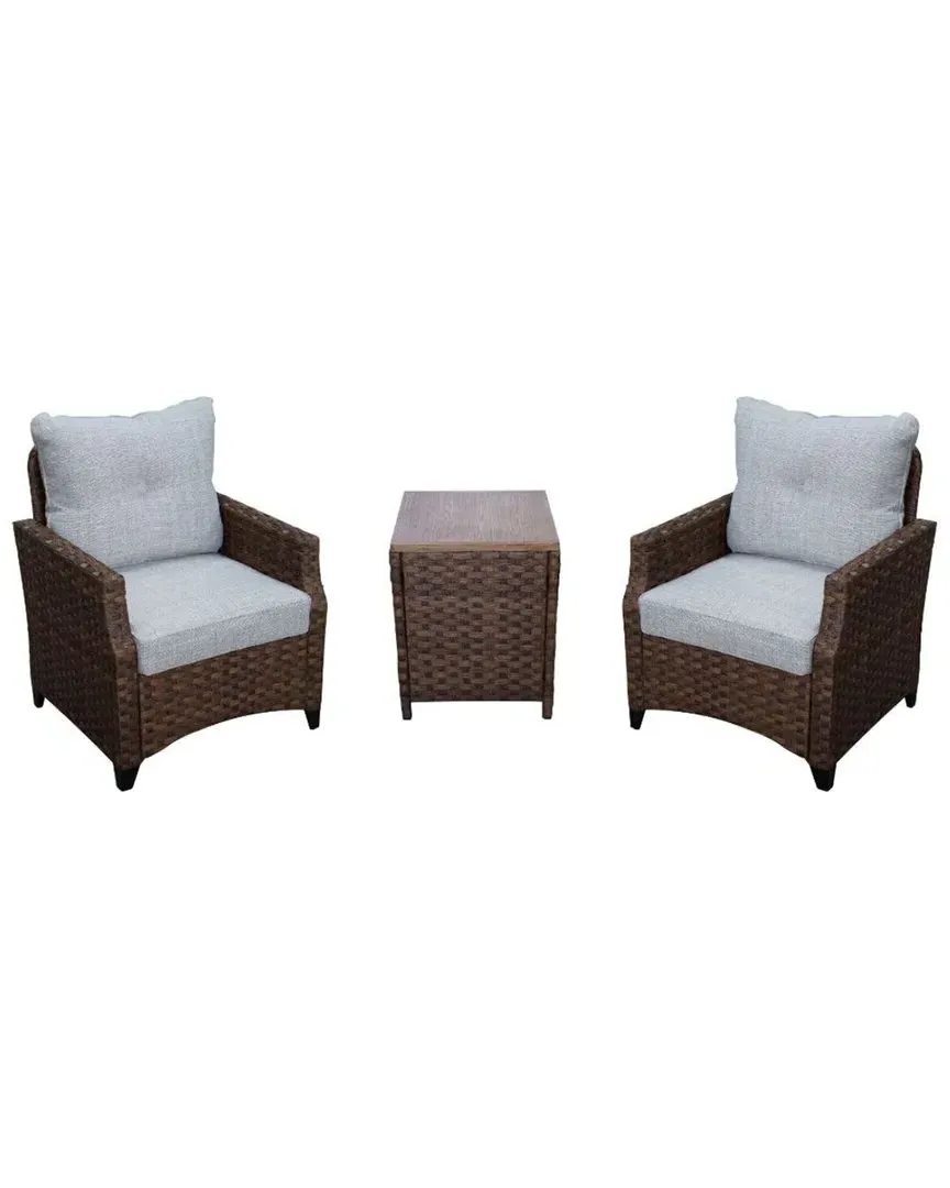 Costa Mesa 3-Piece Outdoor Set - Brown image