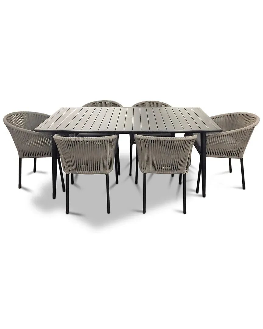 Osborne Outdoor 7pc Dining Set - Black image