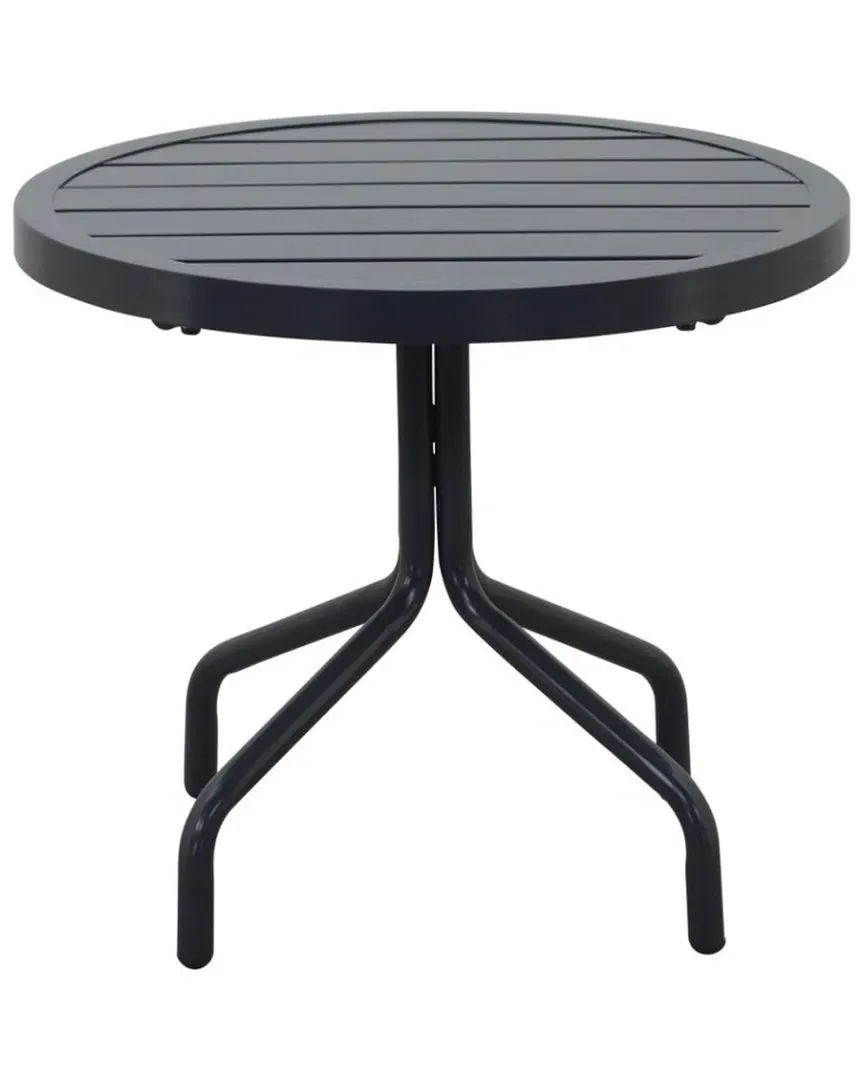 Santa Fe Round Side Table - Silver, Aluminum image