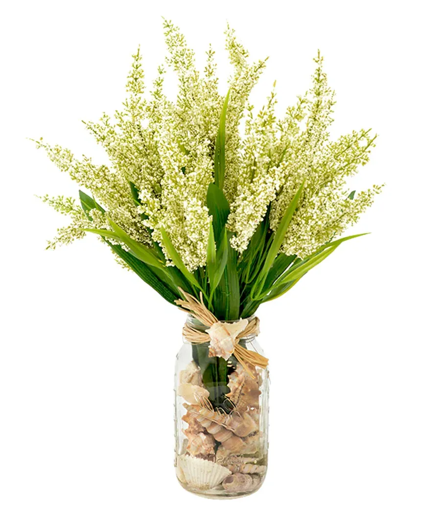Heather Floral Arrangement - White image