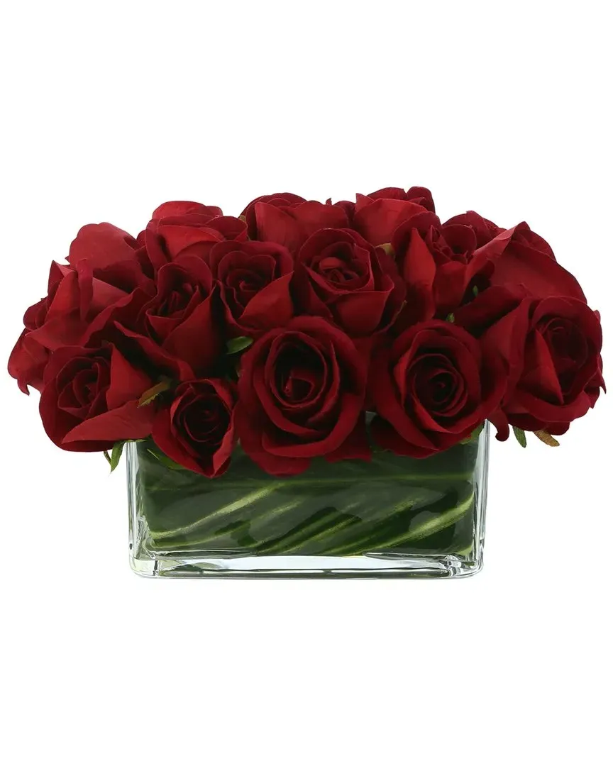 Red Roses Floral Arrangement - Red, Glass image
