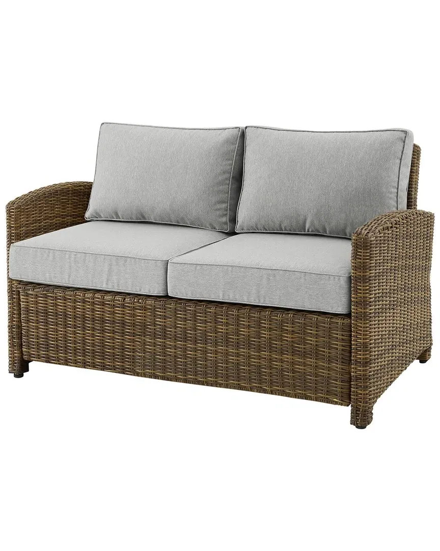 Bradenton Outdoor Wicker Loveseat - Gray image