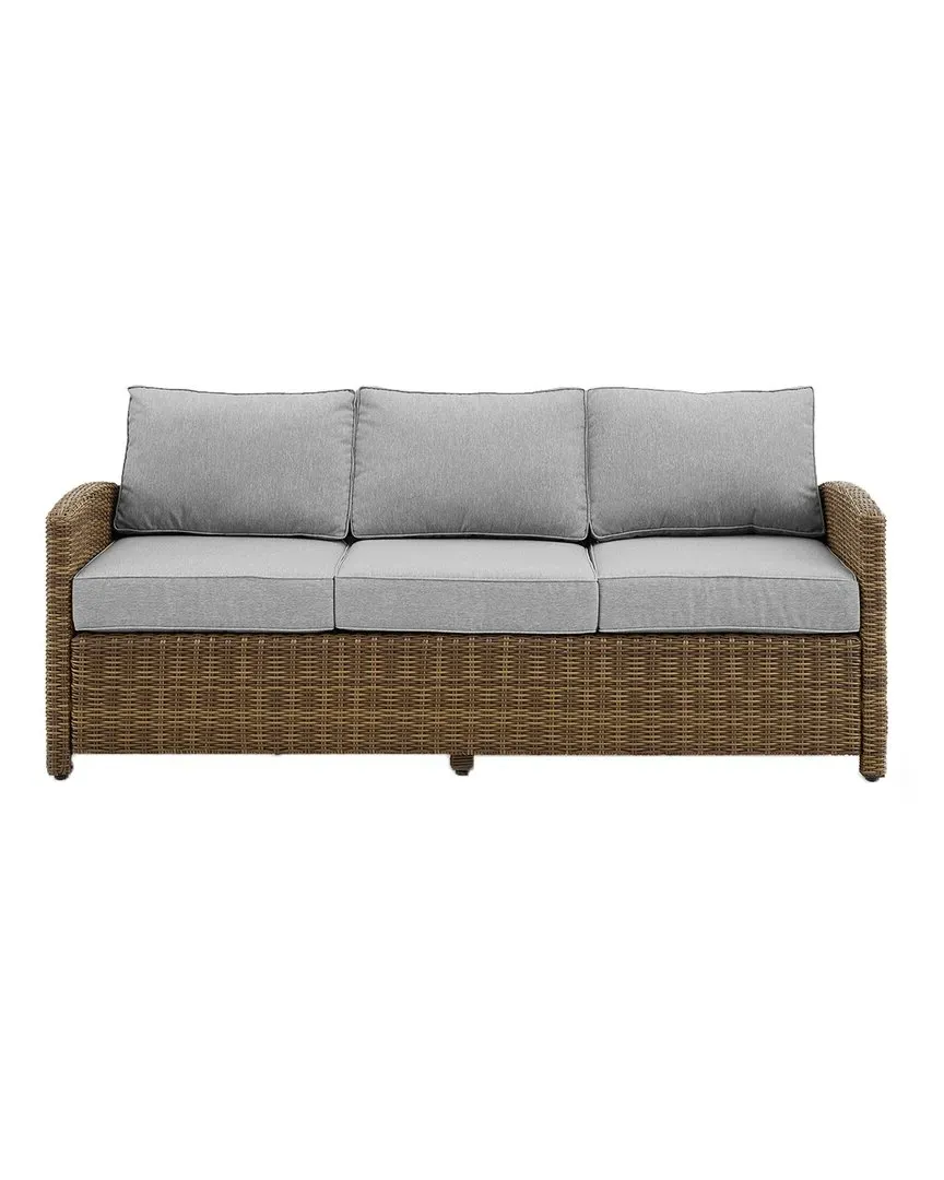 Bradenton Outdoor Wicker Sofa - Gray