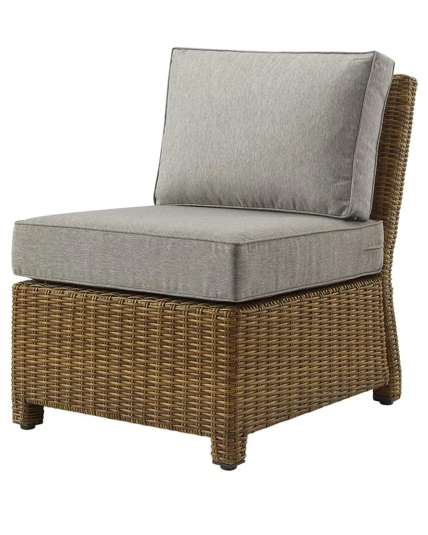 Bradenton Sectional Center Chair - Gray, Wicker image