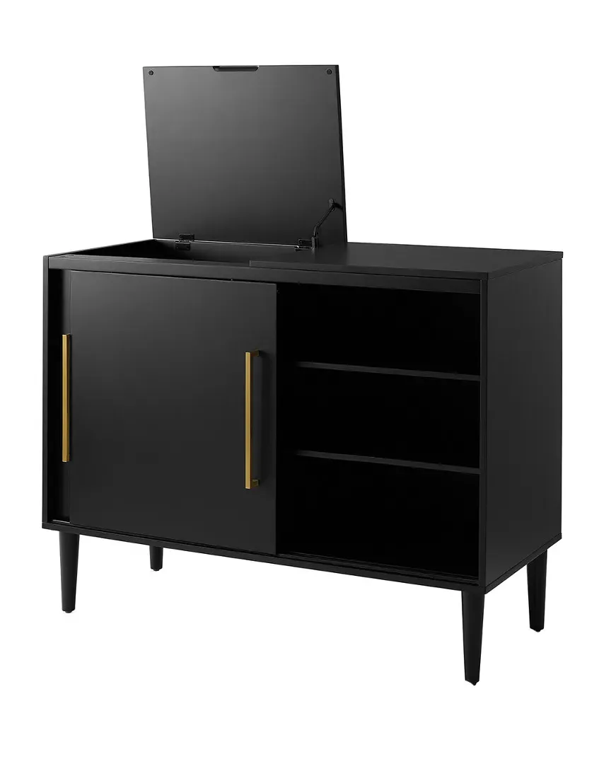 Everett Media Console with Storage - Matte Black