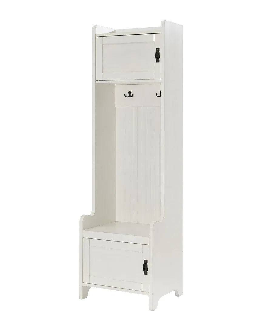 Fremont Entryway Tower with Storage - Distressed White image