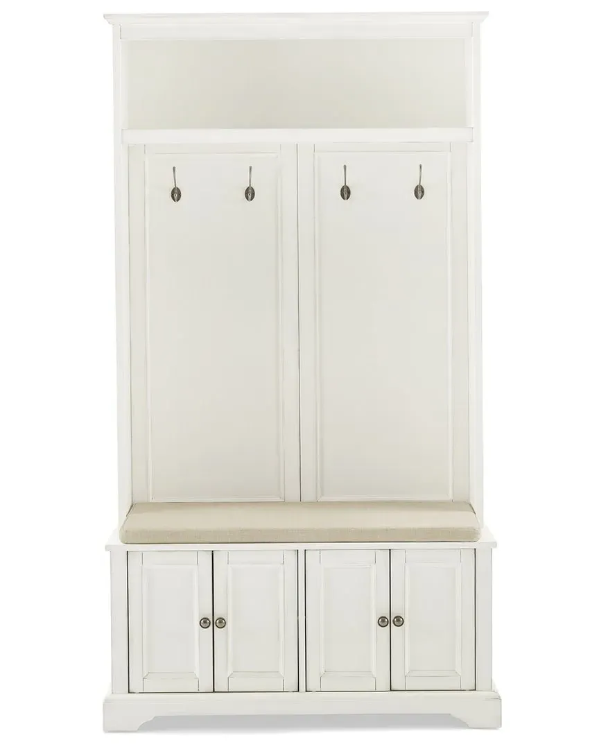 Holbrook Hall Tree with Storage - Distressed White