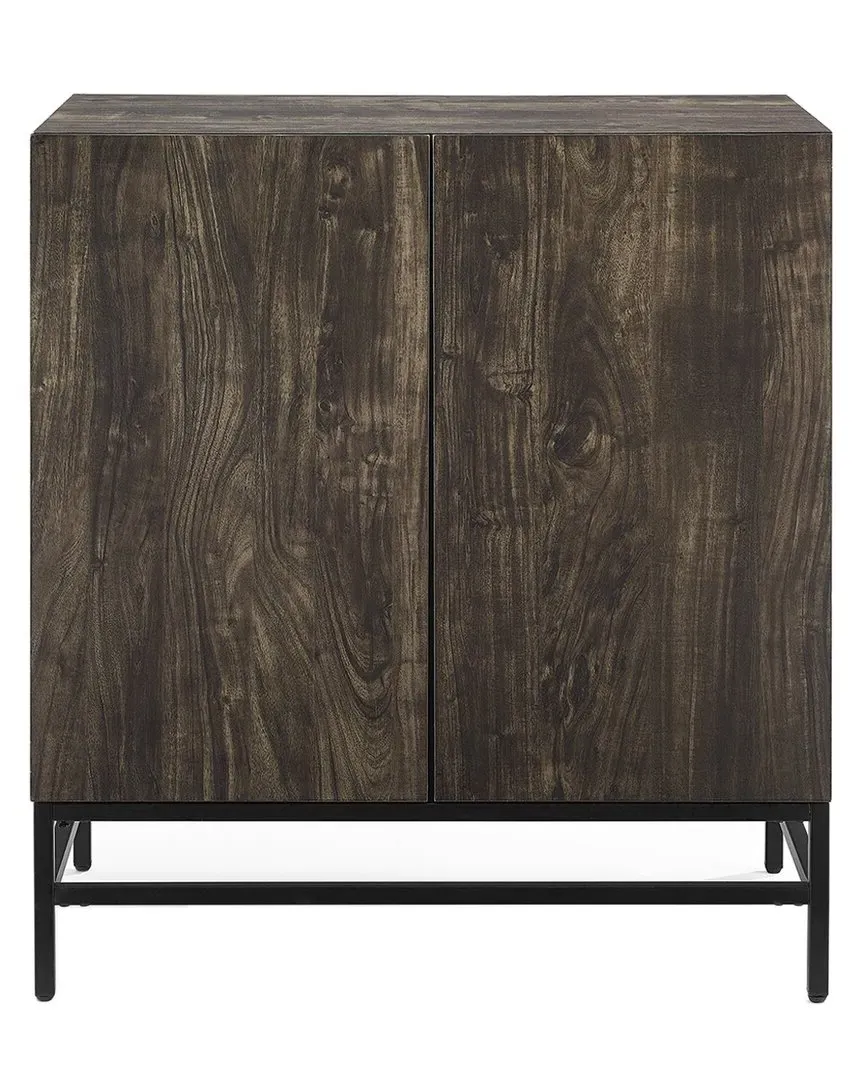 Jacobsen Bar Cabinet with Wine Storage - Brown Ash image