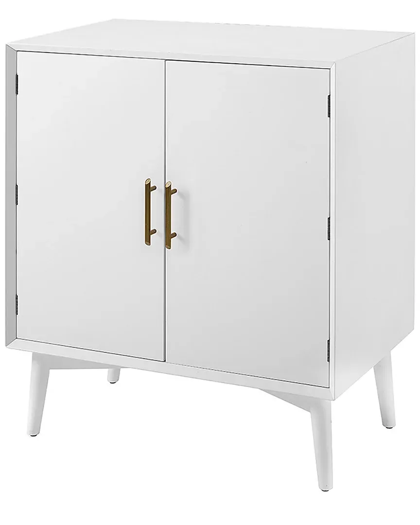 Landon Bar Cabinet with Storage - White