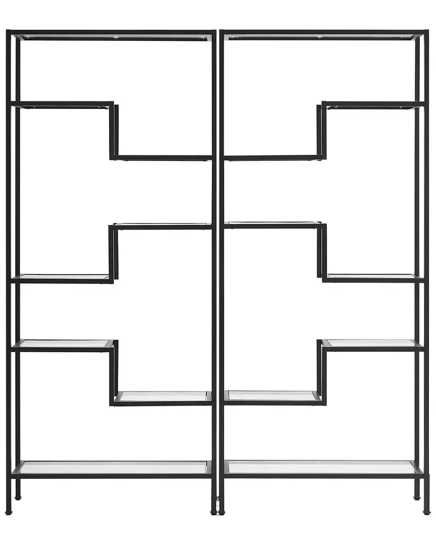 Sloane 2-Piece Etagere Set - Black, Steel