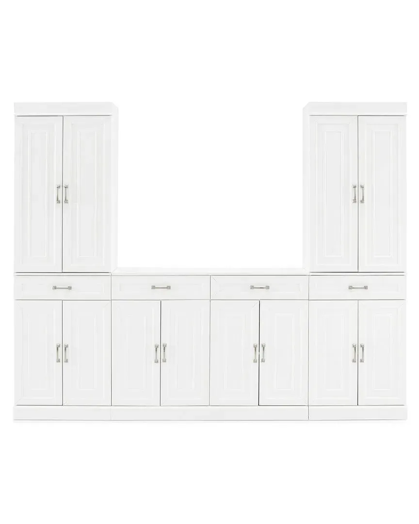Stanton 3-Piece Sideboard and Pantry Set - White