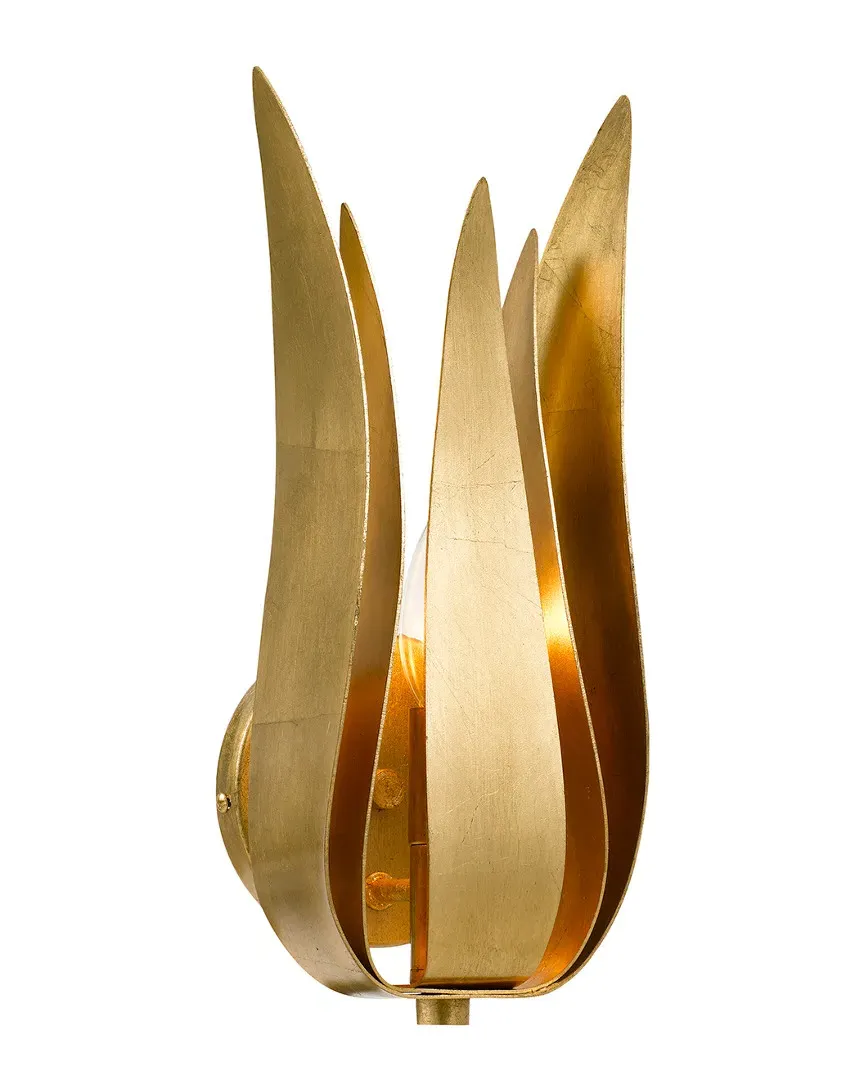 1-Light Broche Wall Sconce - Antique Gold, Wrought Iron image