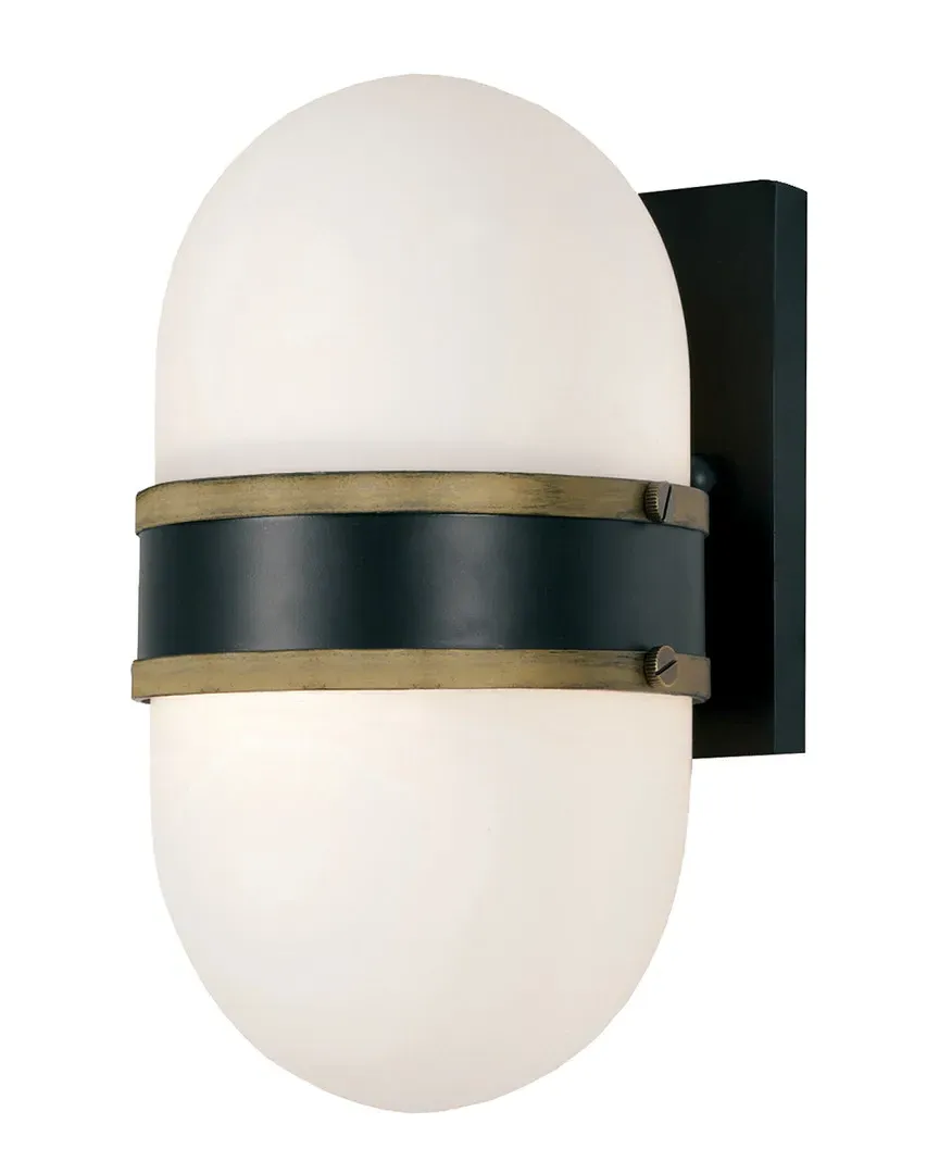 1-Light Capsule Outdoor Sconce - Matte Black, Steel image