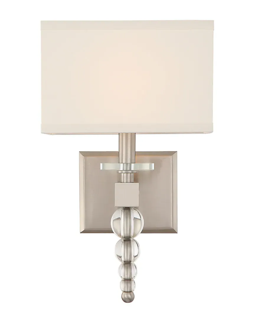 1-Light Clover Sconce - Brushed Nickel, Steel