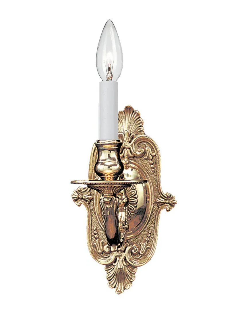 1-Light Sconce - Polished Brass