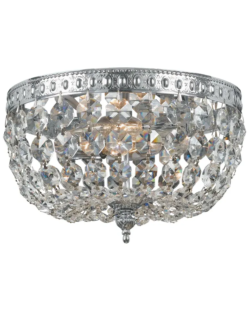 2-Light Ceiling Mount - Chrome image