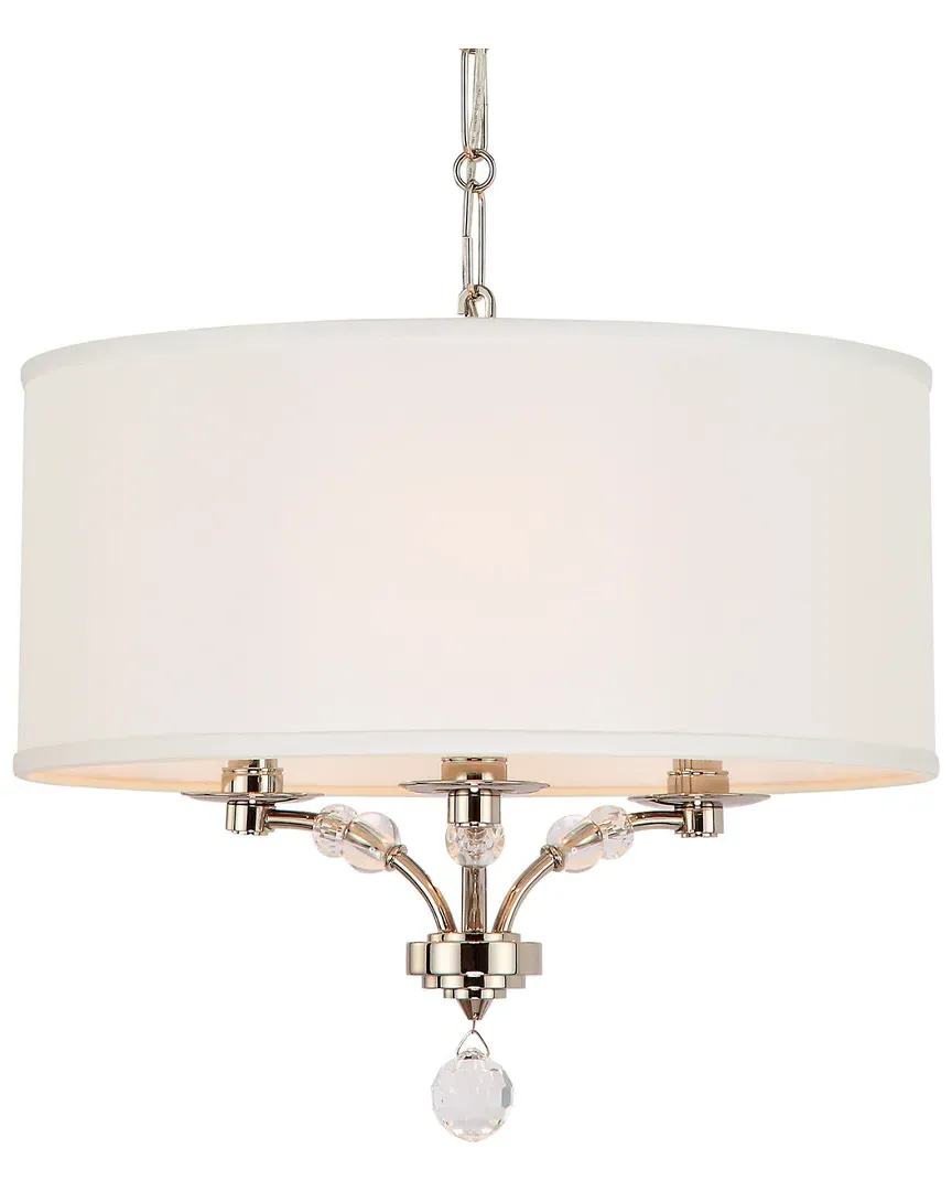 3-Light Mirage Mini Chandelier - Polished Nickel, Steel