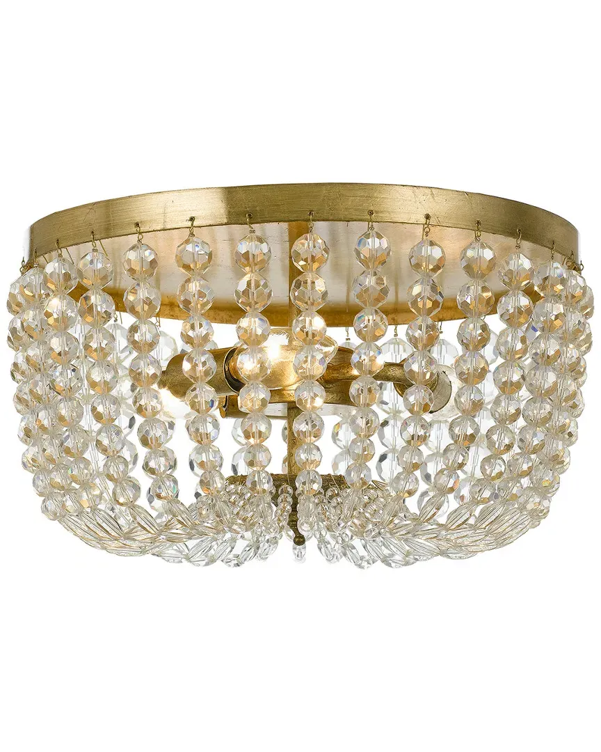 3-Light Rylee Flush Mount - Antique Gold image