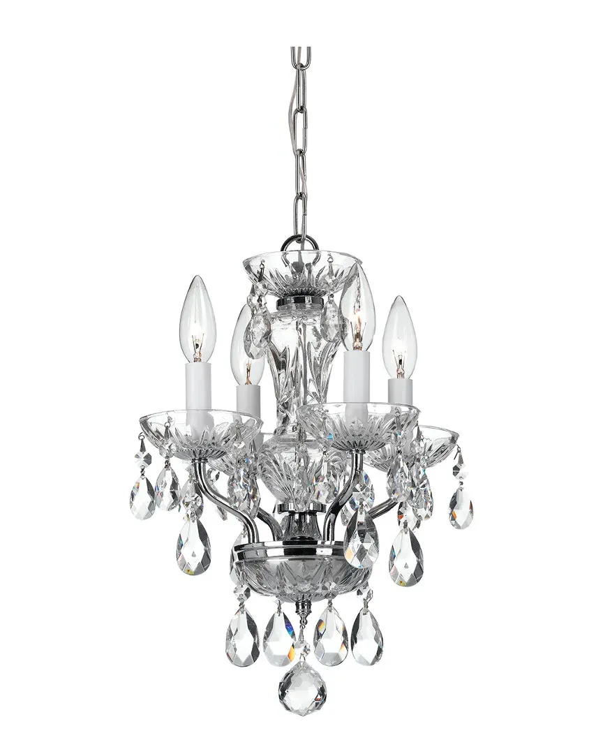 4-Light Crystal Chandelier Swarovski Spectra - Chrome