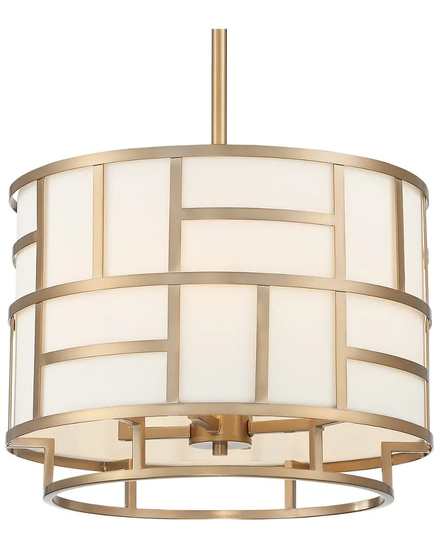 4-Light Danielson Chandelier - Vibrant Gold, Silk
