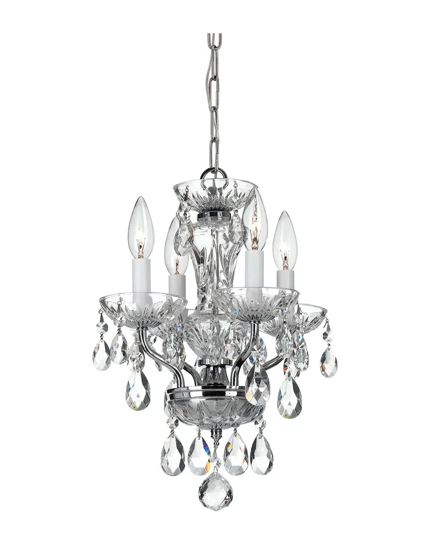 4-Light Swarovski Strass Crystal Chandelier - Chrome image
