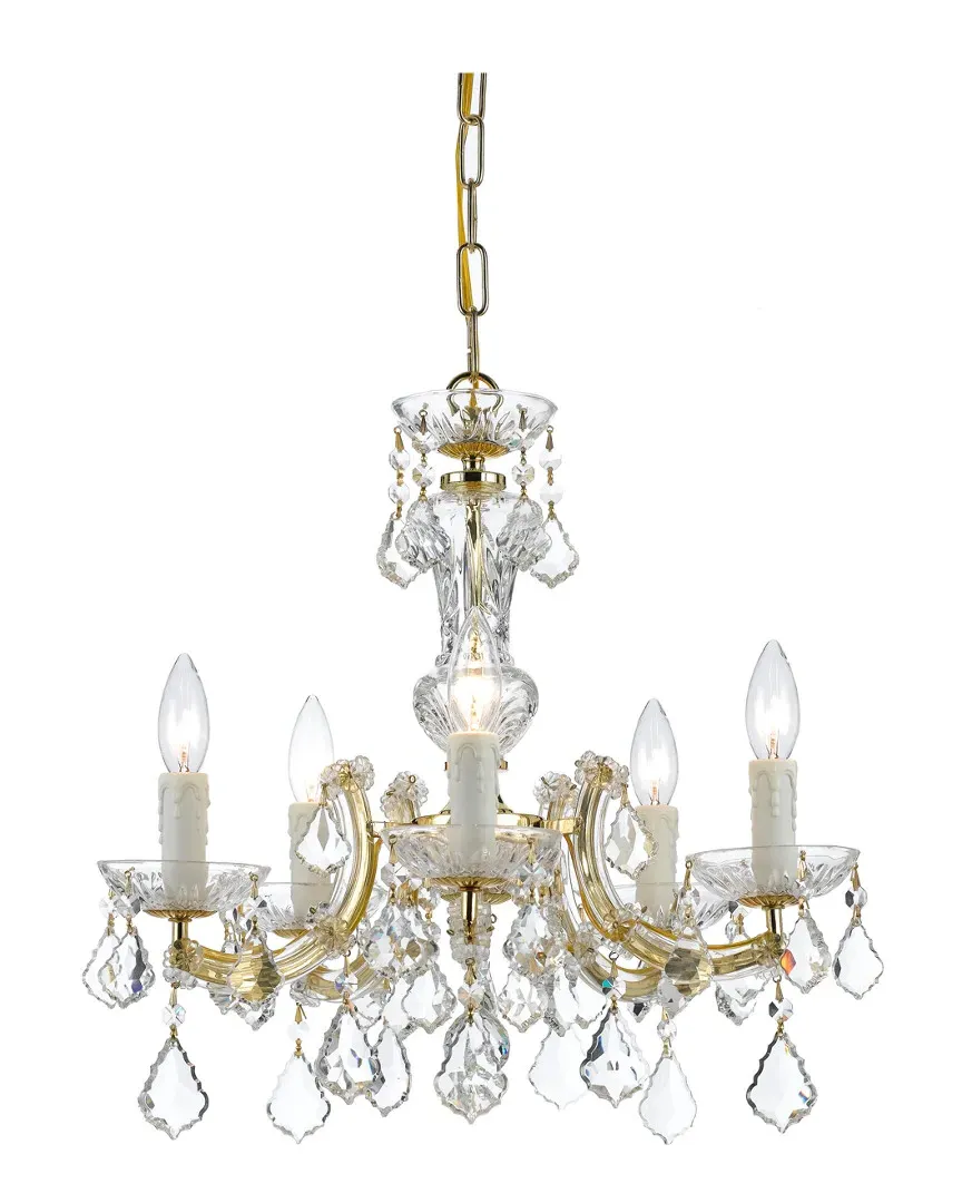 5-Light Chandelier - Gold, Wrought Iron image