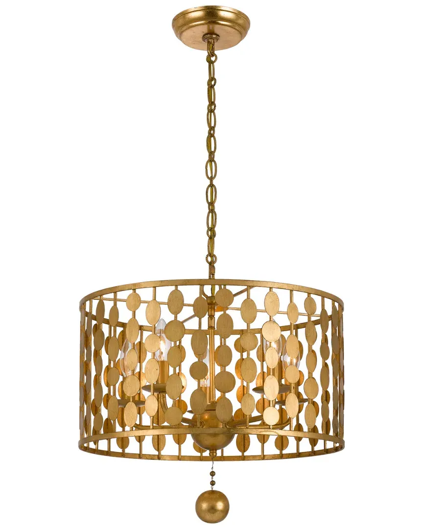 5-Light Layla Chandelier - Antique Gold, Steel