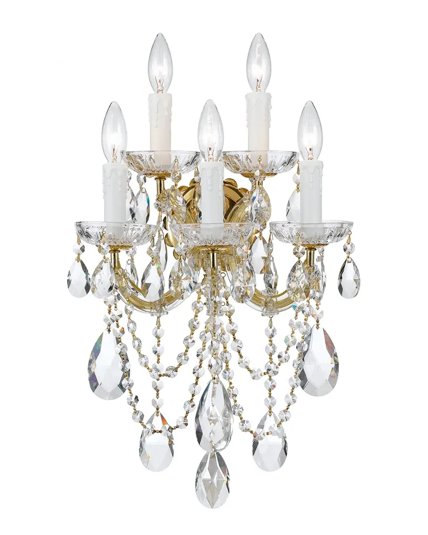 5-Light Maria Theresa Wall Sconce - Gold