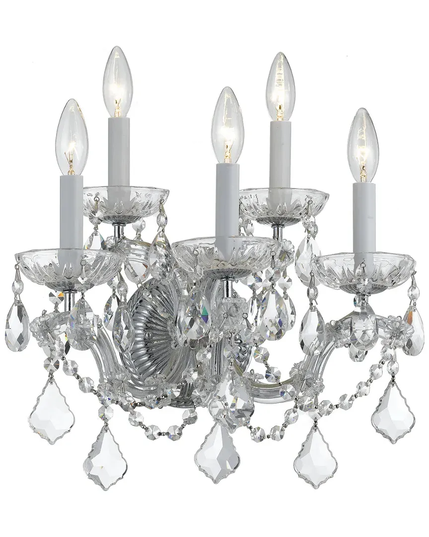 5-Light Maria Theresa Wall Sconce - Polished Chrome