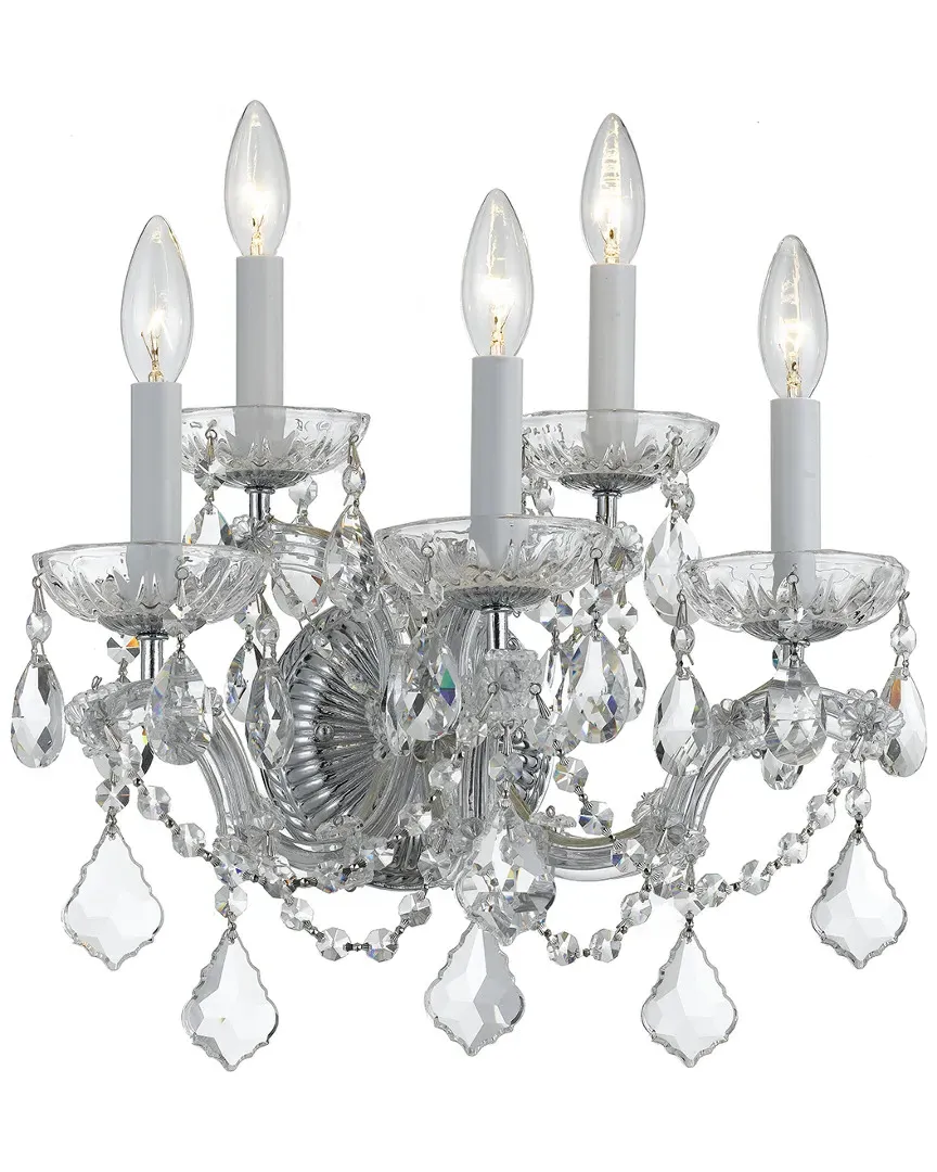 5-Light Maria Theresa Wall Sconce - Polished Chrome