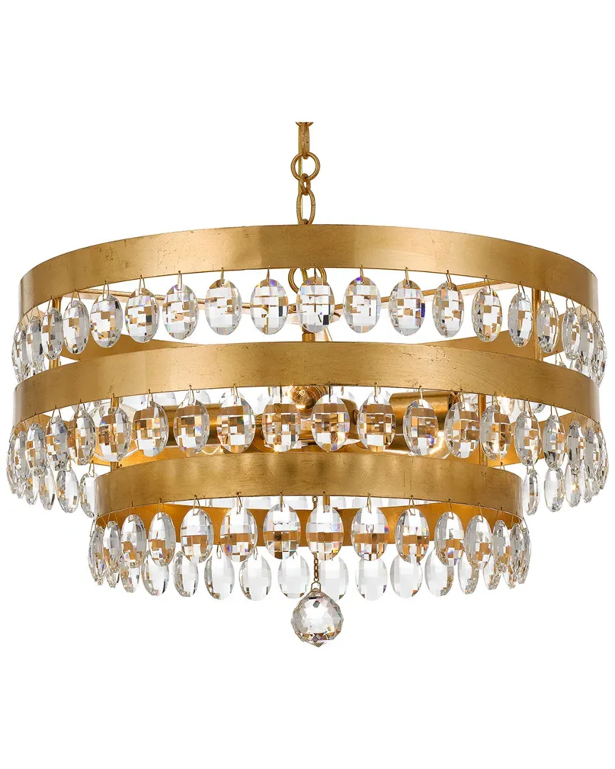 5-Light Perla Chandelier - Antique Gold