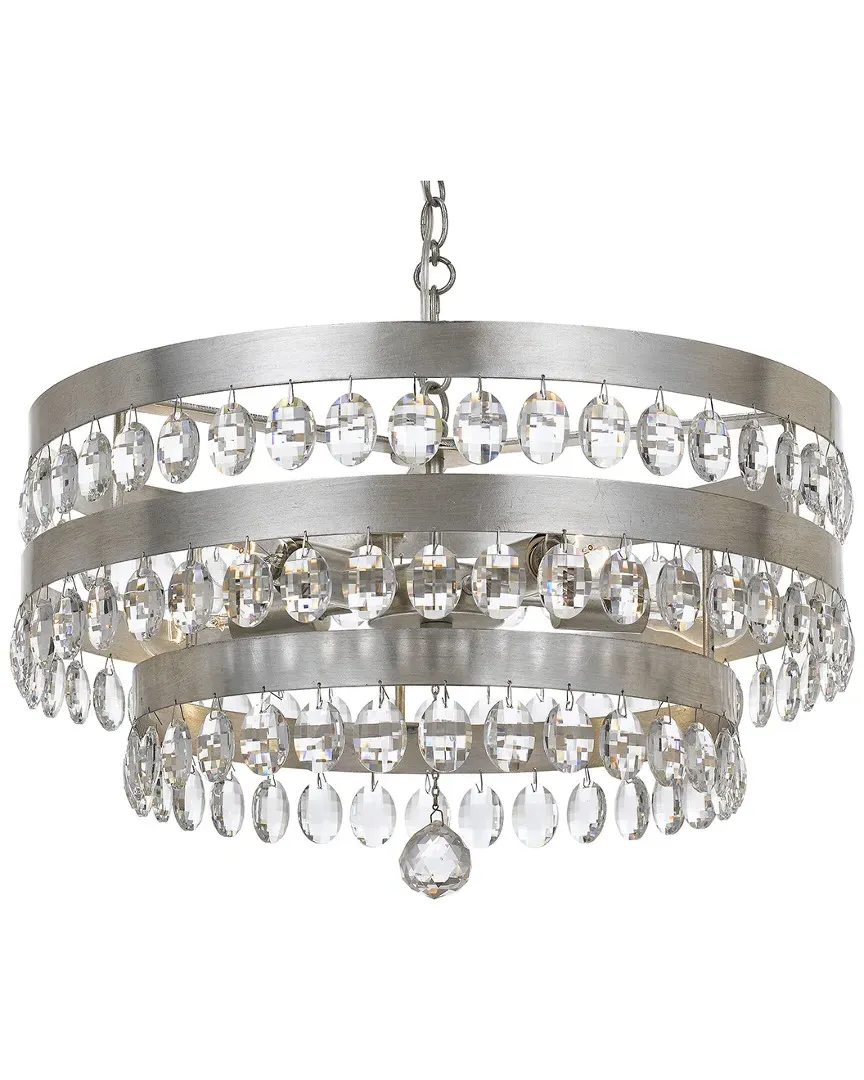 5-Light Perla Chandelier - Antique Silver image