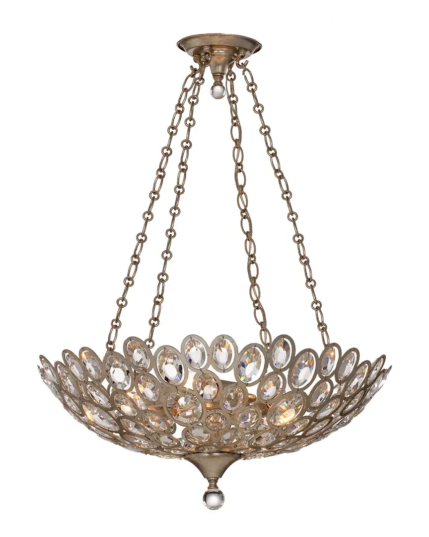 5-Light Sterling Chandelier - Distressed Twilight, Steel image