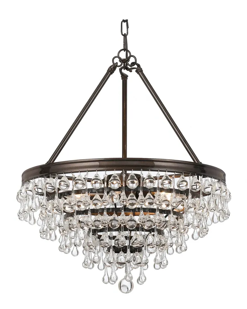6-Light Calypso Chandelier - Vibrant Bronze, Steel