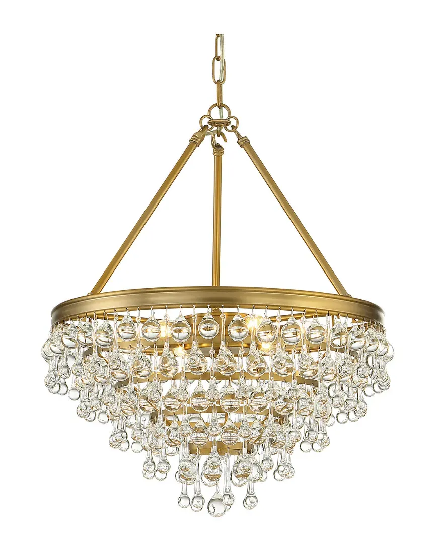 6-Light Calypso Chandelier - Vibrant Gold, Steel