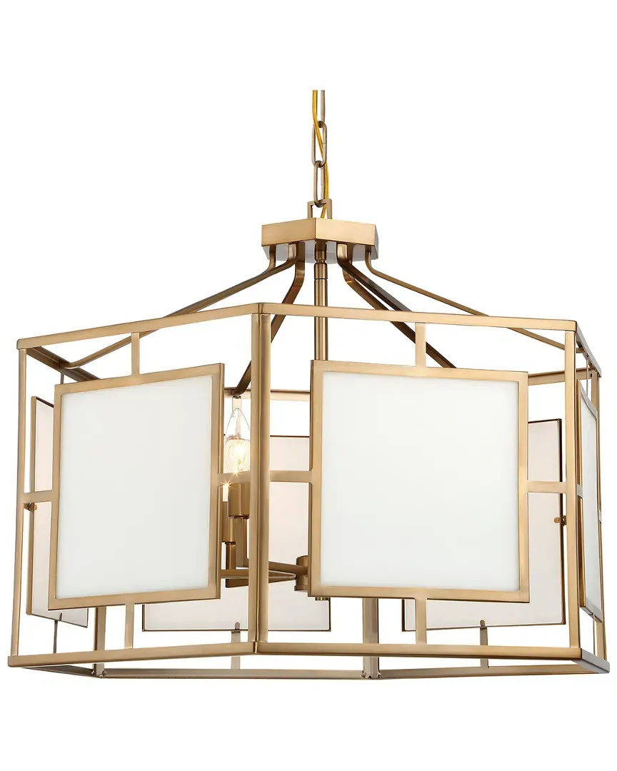 6-Light Hillcrest Chandelier - Gold, Glass