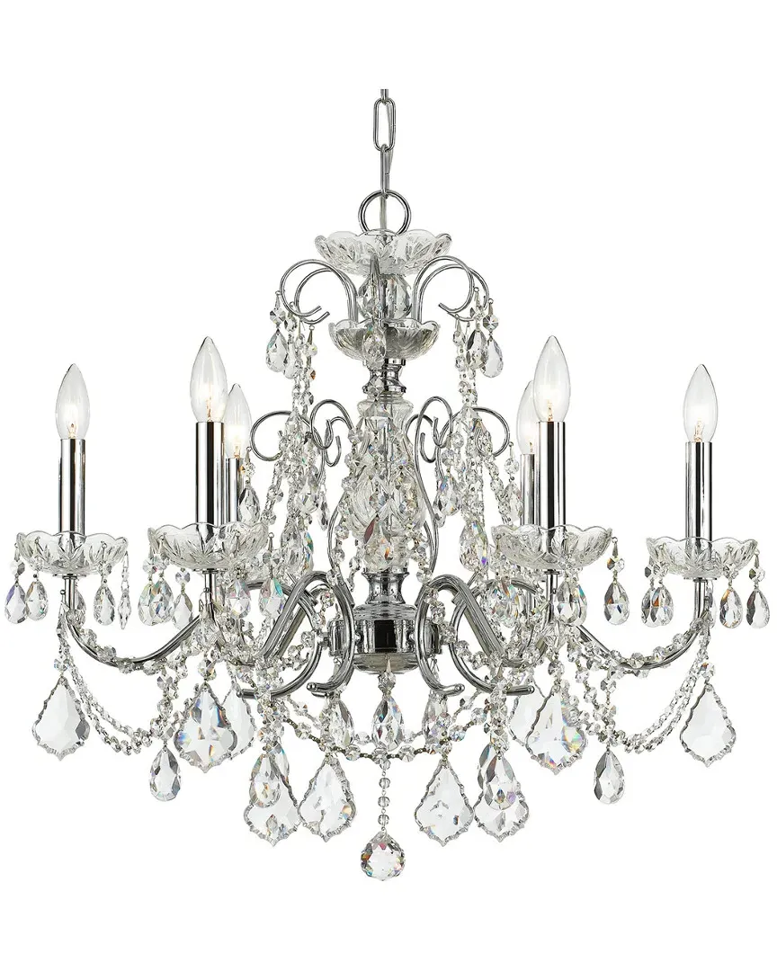 6-Light Imperial Chandelier - Polished Chrome, Steel
