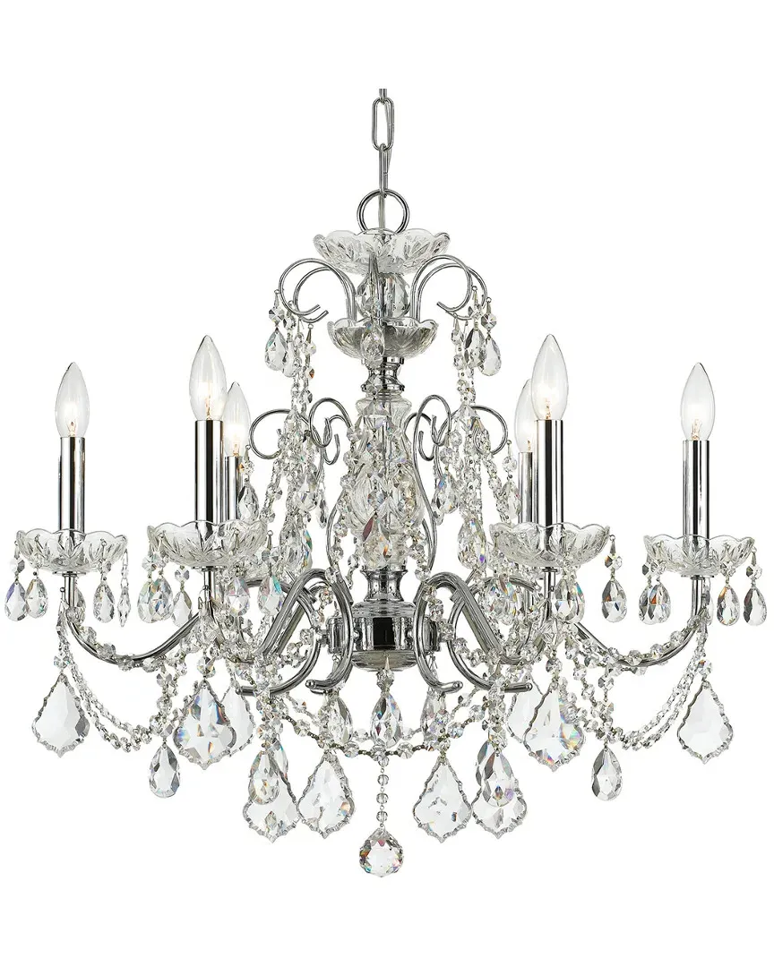 6-Light Imperial Chandelier - Polished Chrome, Steel
