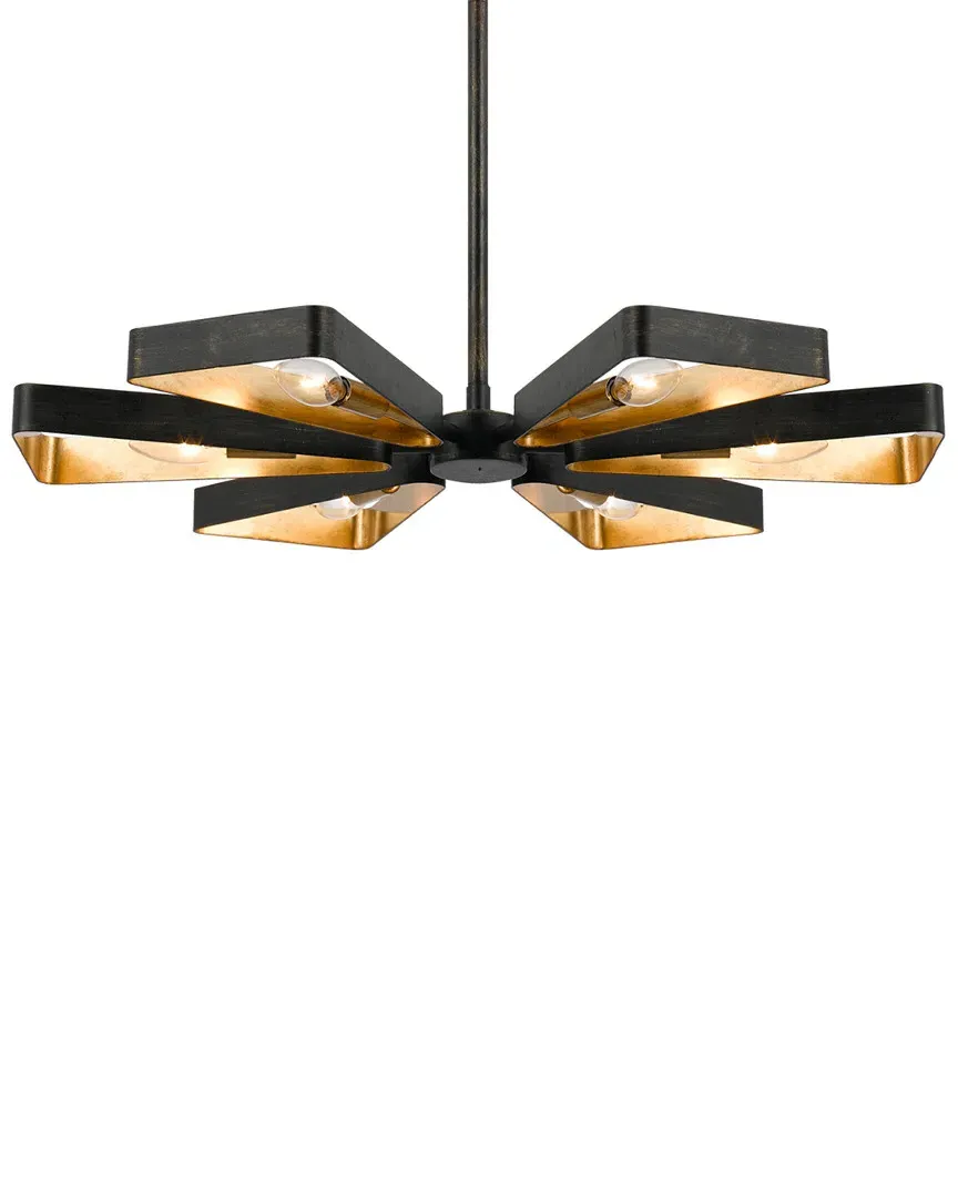 6-Light Luna Chandelier - English Bronze, Steel image