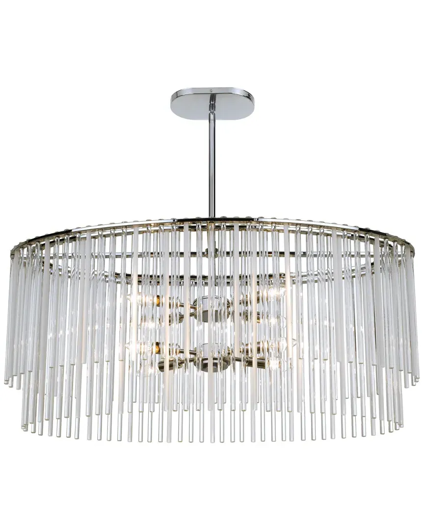 8-Light Chandelier - Polished Chrome, Steel image